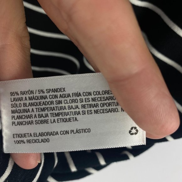 a new day Scoop Stripe Knit Top Size M - Picture 3 of 4